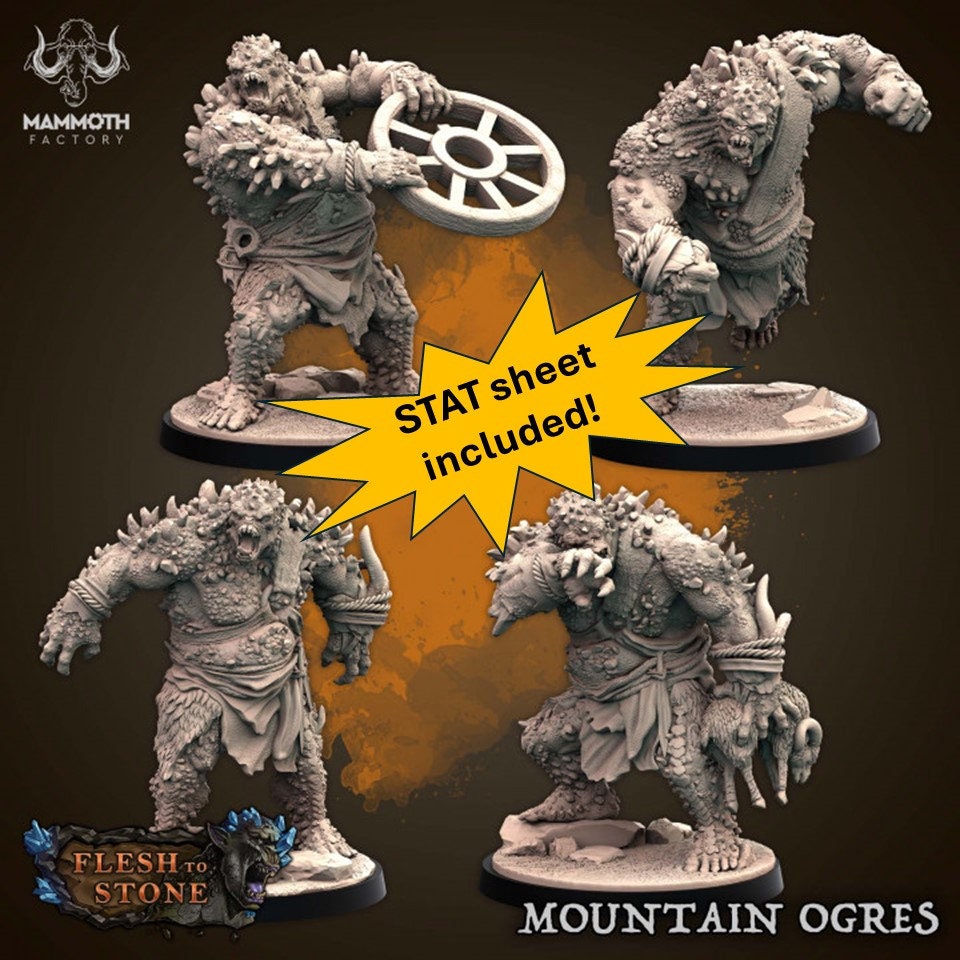 Mountain Ogre Pack + 2 Rams