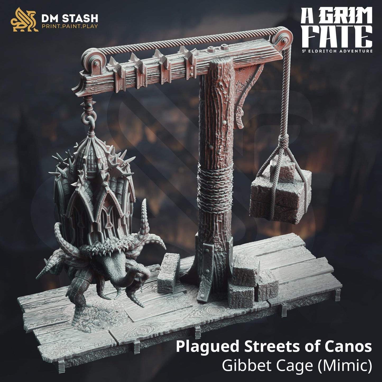 Mimic & Terrain - Hanging Gibbet Cage (Interchangeable)