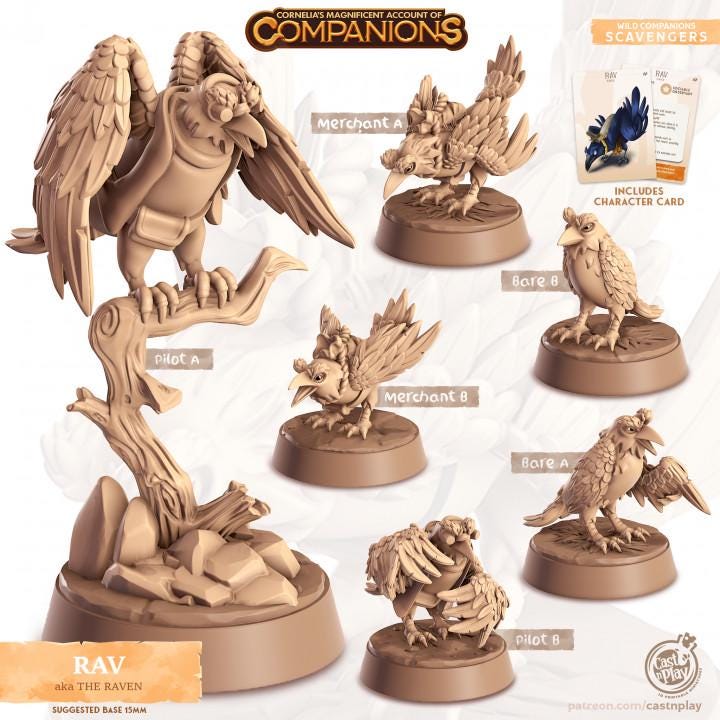 Raven - Multiple Poses with or without Gear