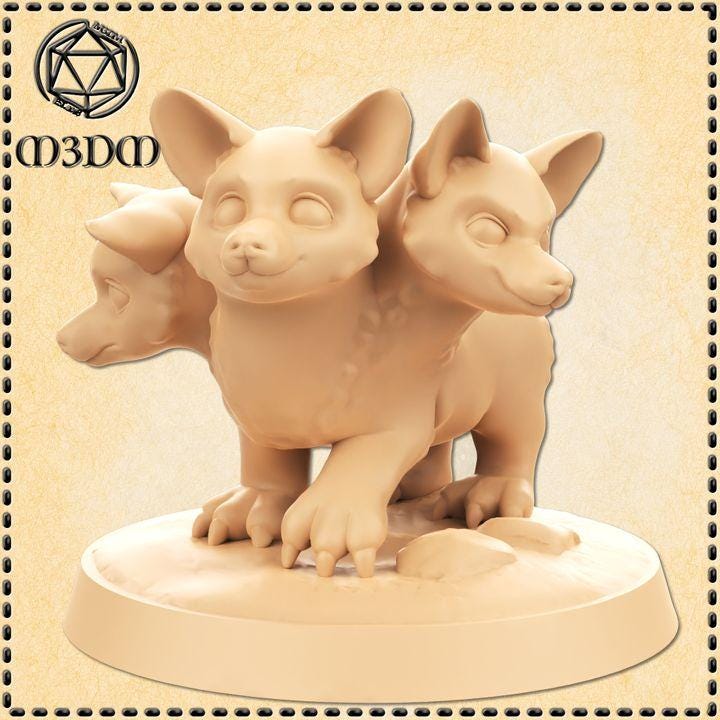 Baby Cerebrus (Corgi Version)