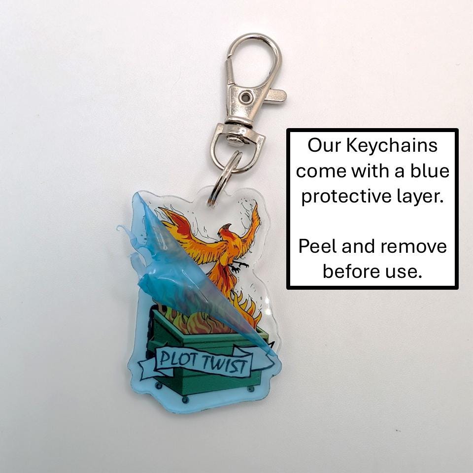 Plot Twist Acrylic Keychain