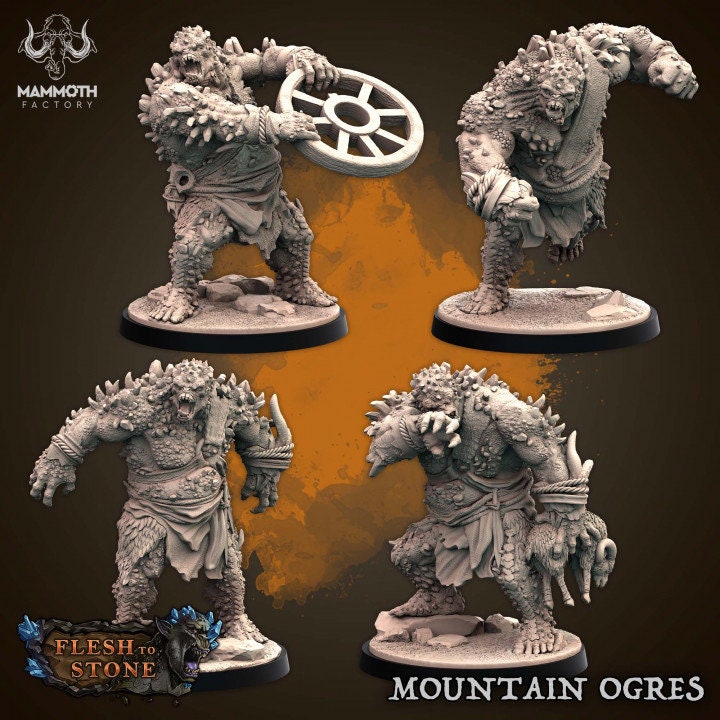 Mountain Ogre Pack + 2 Rams