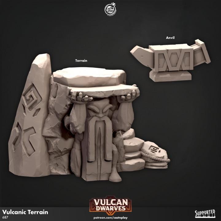 Terrain - Dwarf Vulcanic Terrain