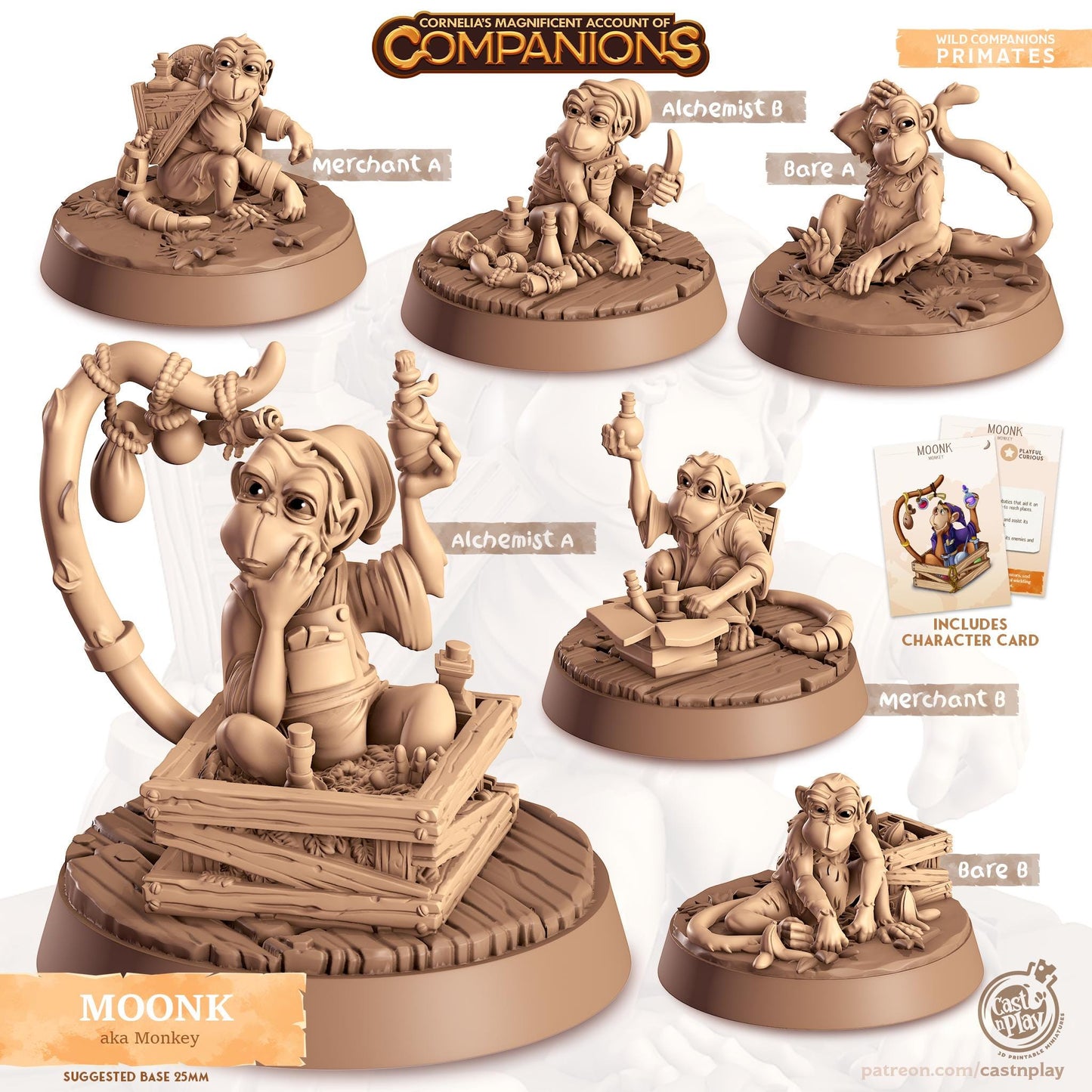 Monkey - Multiple Poses with or without Gear