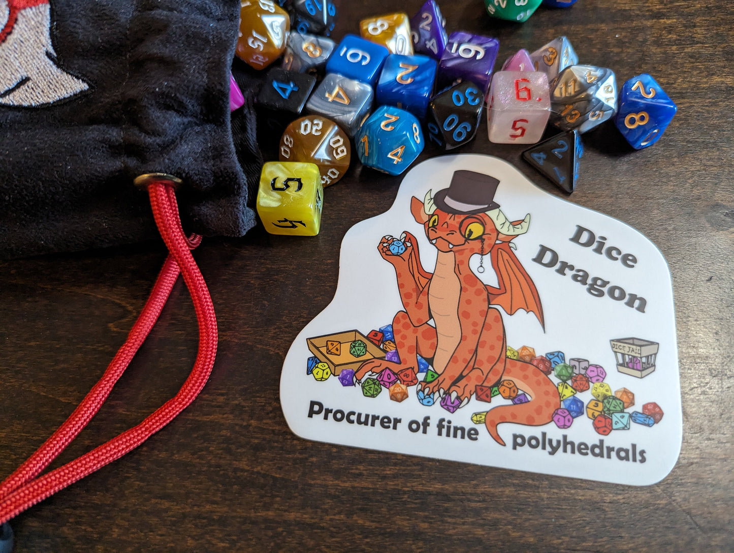 Dice Dragon Sticker