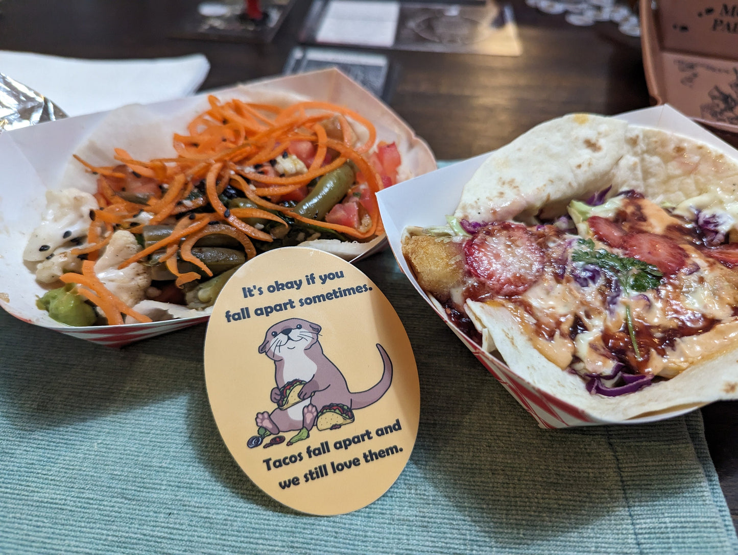 Tacos Fall Apart Sticker