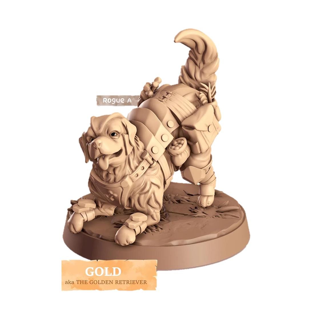 Golden Retriever Dog - Multiple Poses with or without Gear