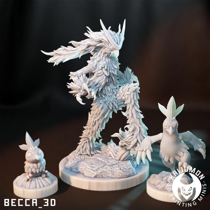 Kaijumon Fire Chicken Monster