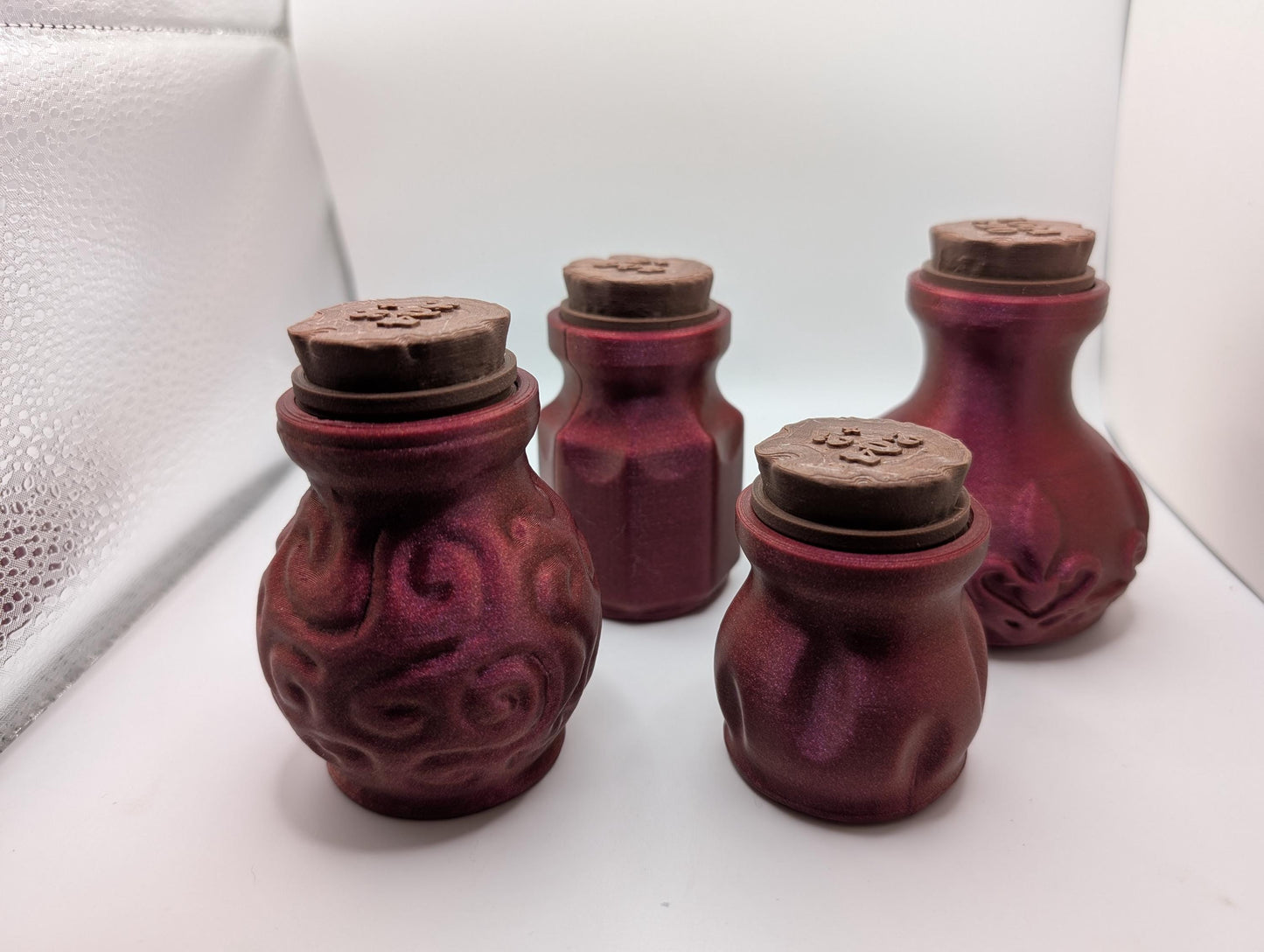 DnD Potion Bottles with Dice Included