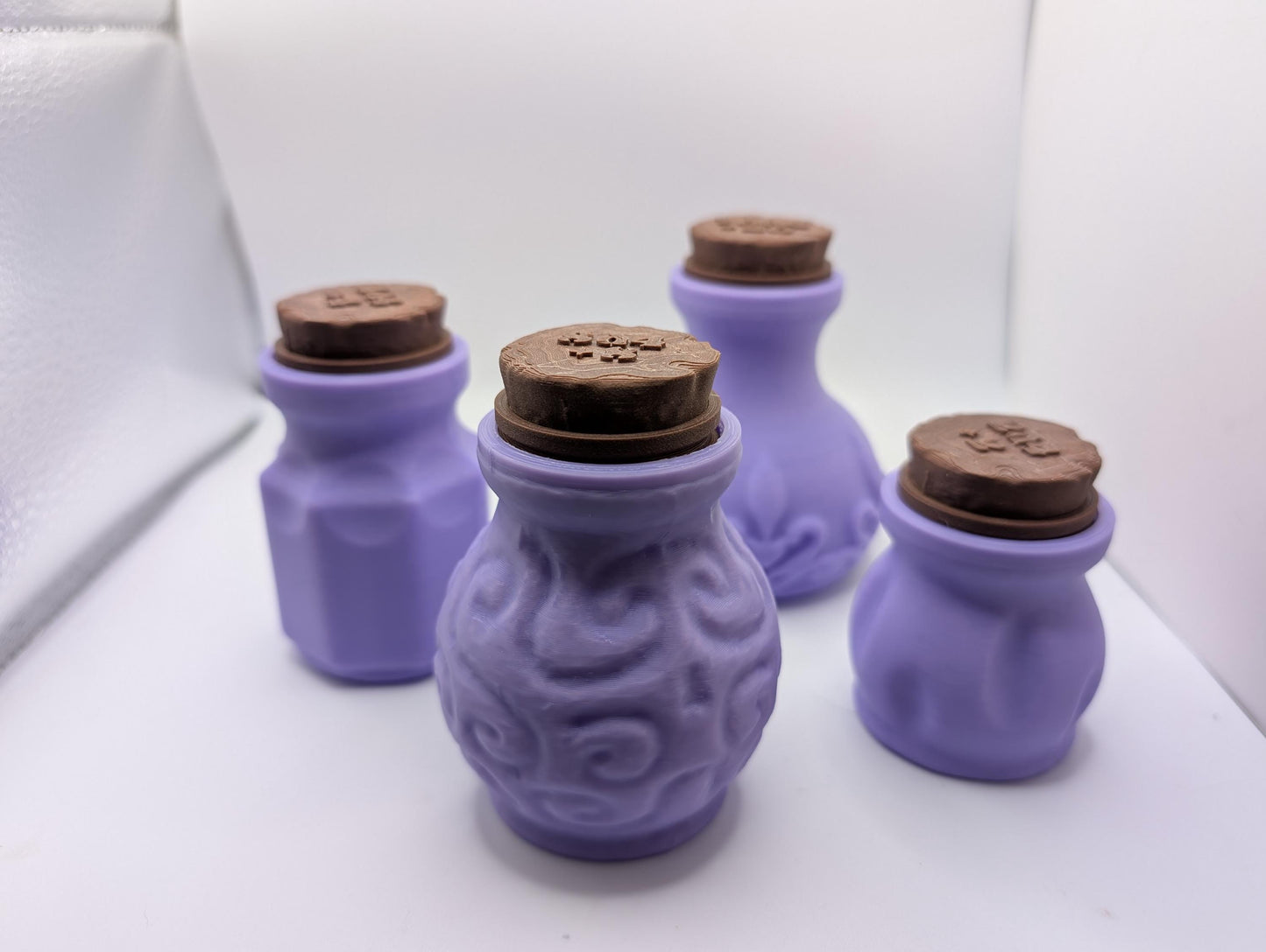 DnD Potion Bottles with Dice Included