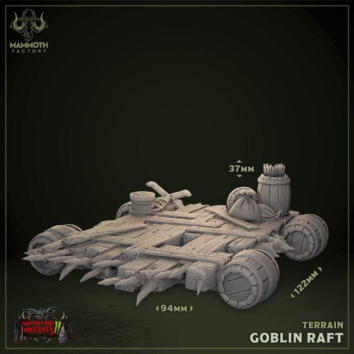 Terrain - Goblin Raft & Terrain
