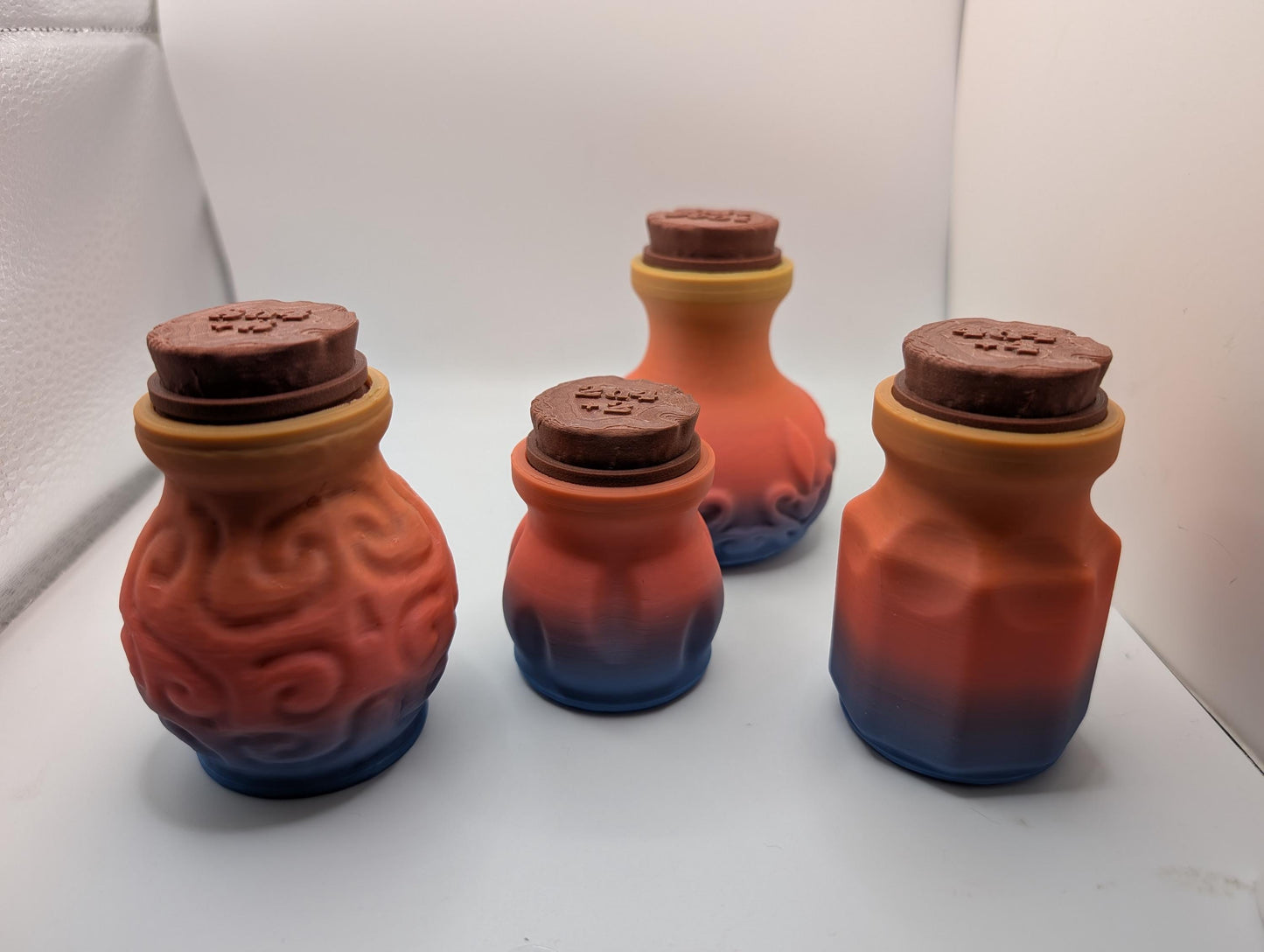 DnD Potion Bottles with Dice Included