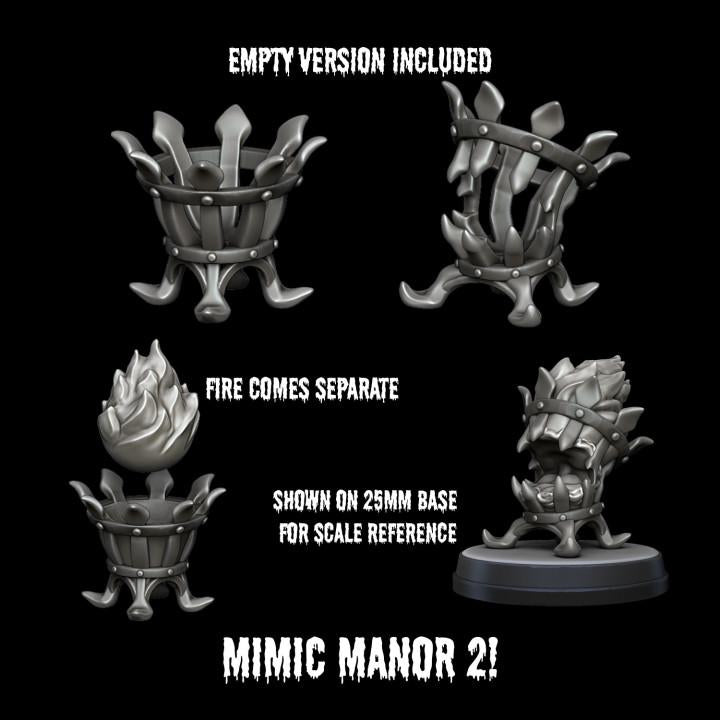 Mimic & Terrain - Brazier (with removable fire)