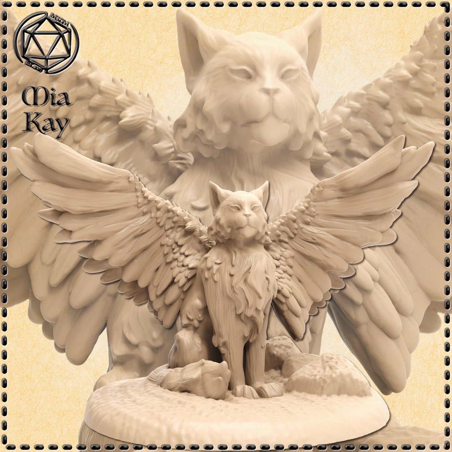 Baby Tressym (Winged Cat) and Adult Option