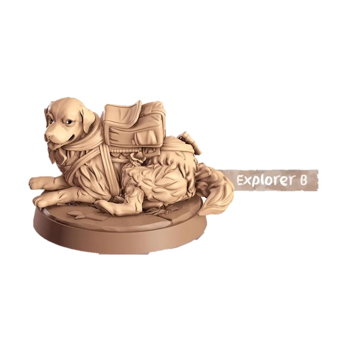 Golden Retriever Dog - Multiple Poses with or without Gear