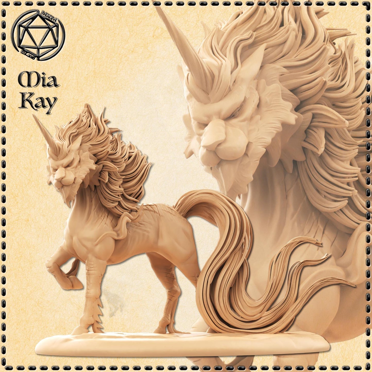 Baby Ki-Rin (Celestial Unicorn) and Adult Option