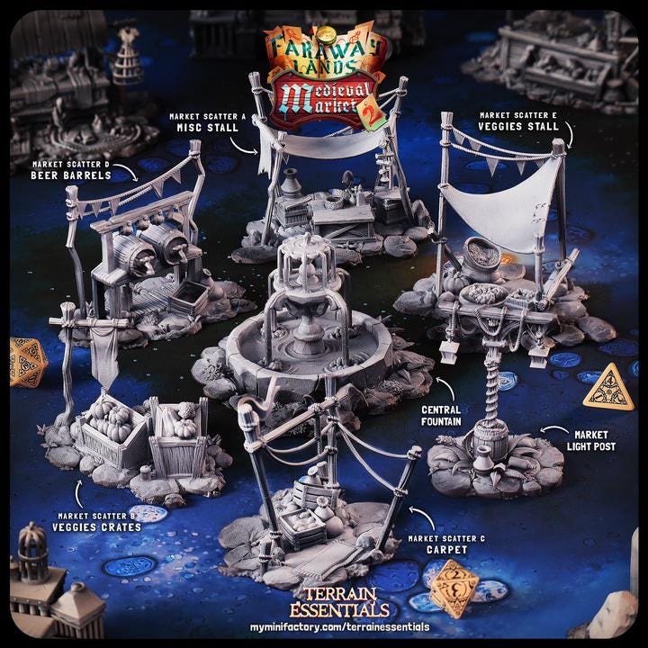 Terrain - Market Place Scatter - Set B