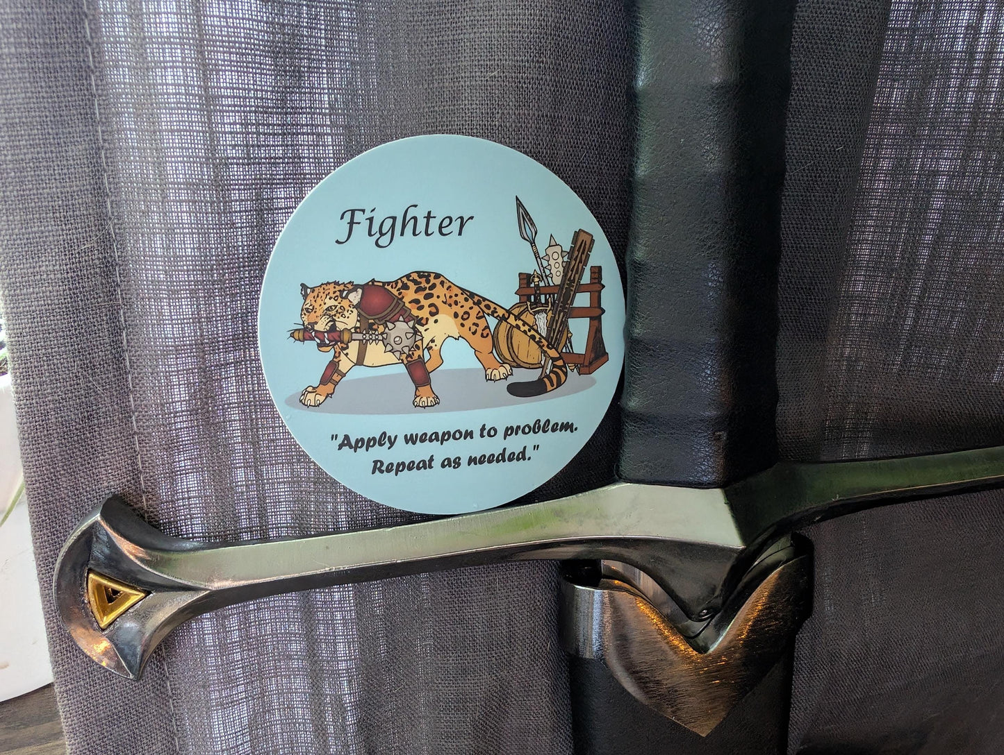 DnD - Fighter Sticker