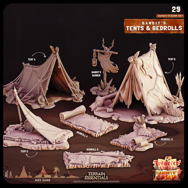 Terrain - Bandit Tents & Bedrolls