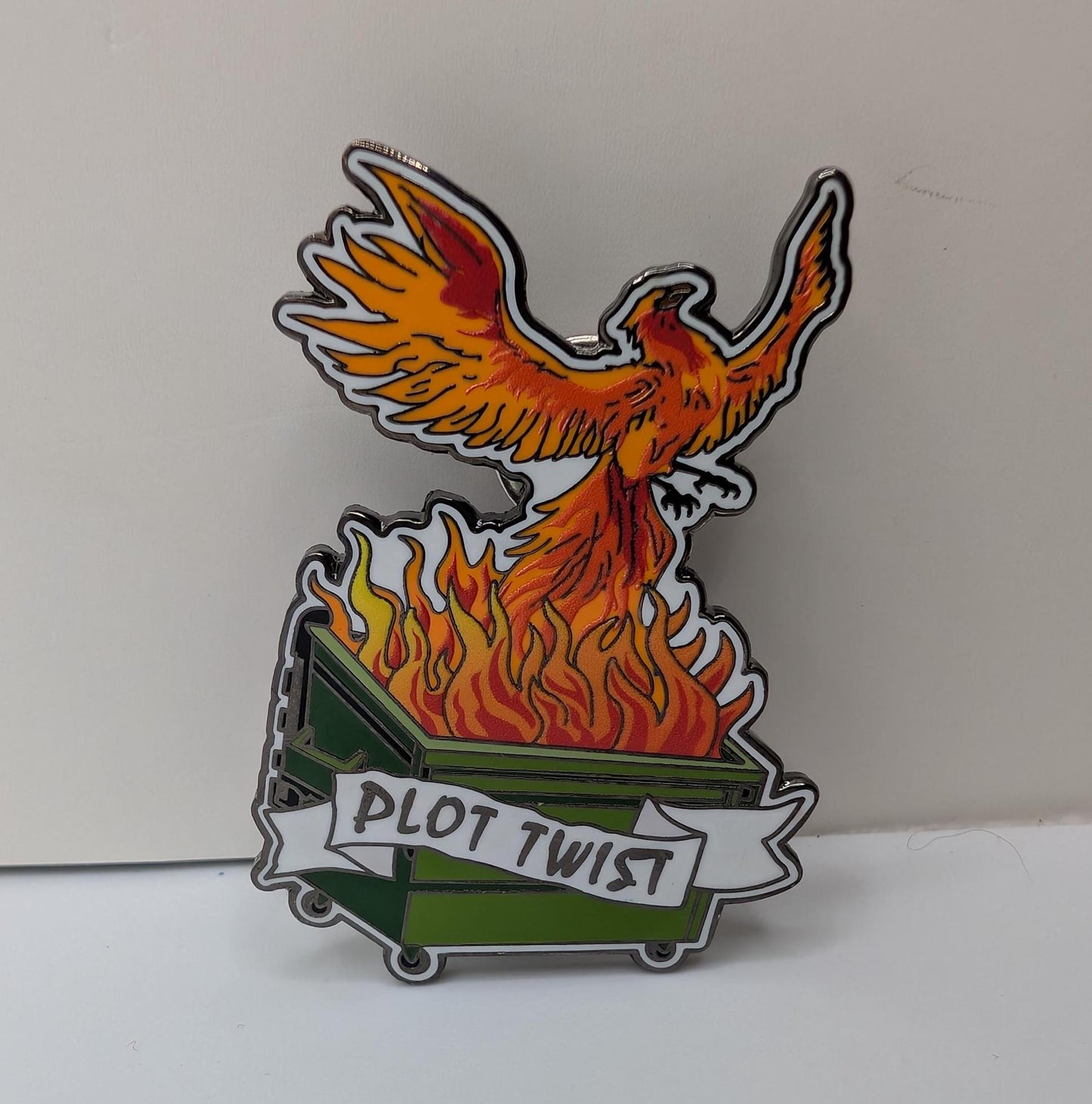 Plot Twist Enamel Pin