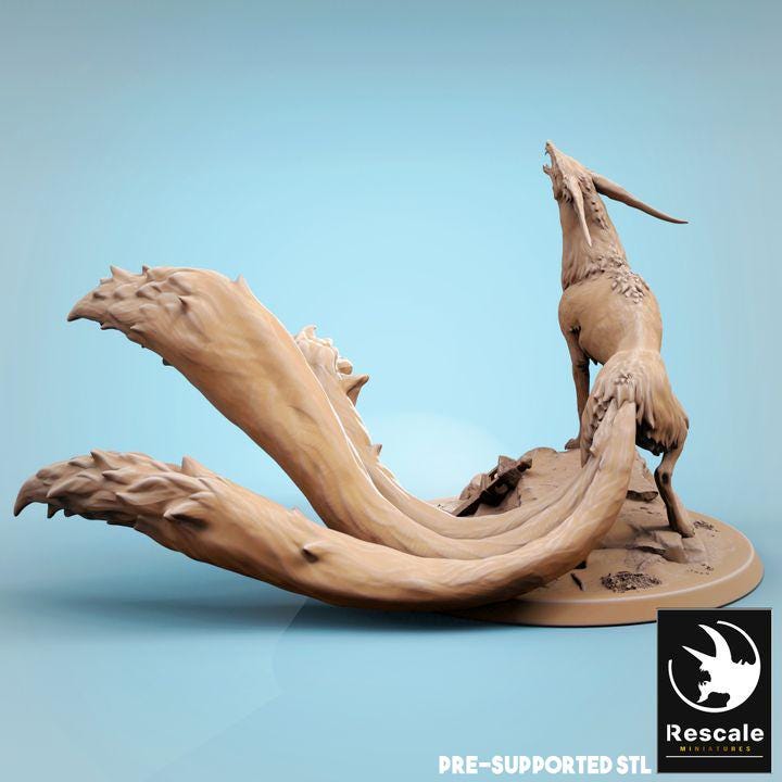 Kitsune Multi-Tailed Fox (3-Tail and 9-Tail Options)