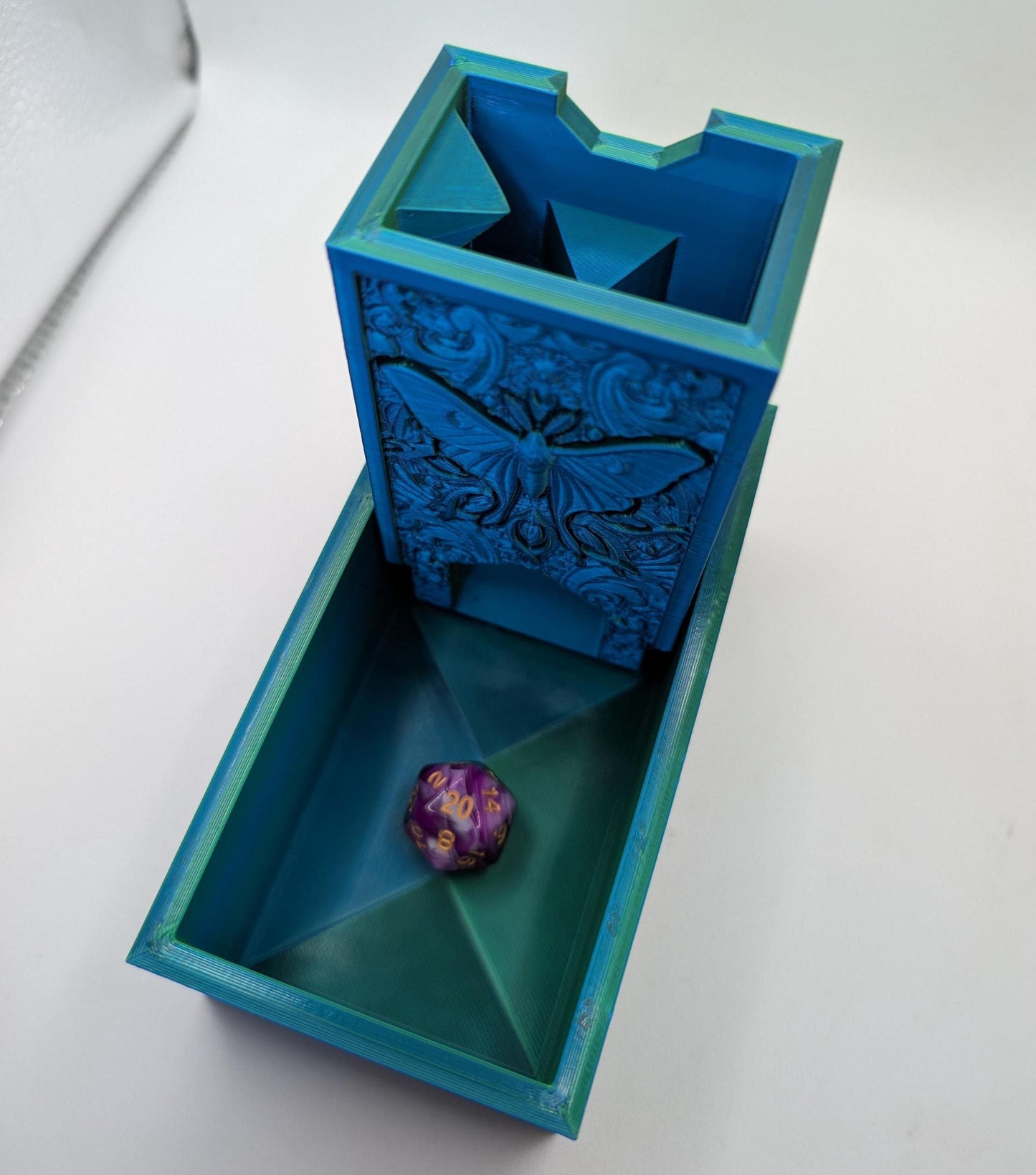 Folding Dice Tower - Moth Design