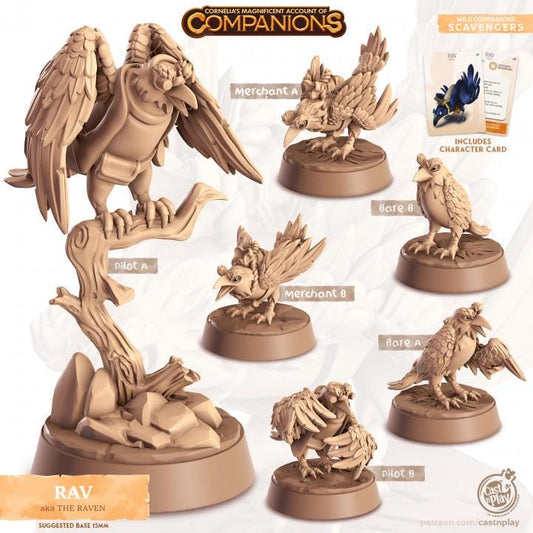 Raven - Multiple Poses with or without Gear