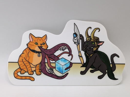 Lokitty vs Flerken Sticker