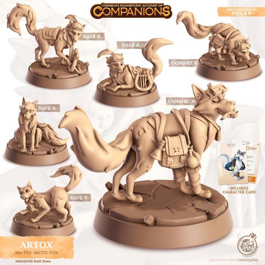 Artic Fox - Multiple Poses with or without Gear