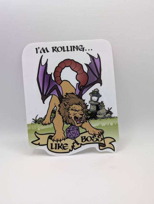 Rolling Like a Boss Sticker