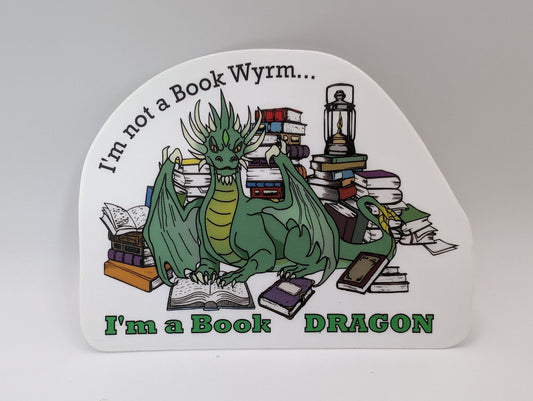 Book Dragon Sticker