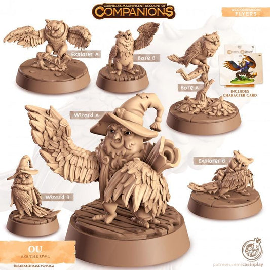 Owl - Multiple Poses with or without Gear