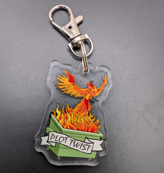 Plot Twist Acrylic Keychain