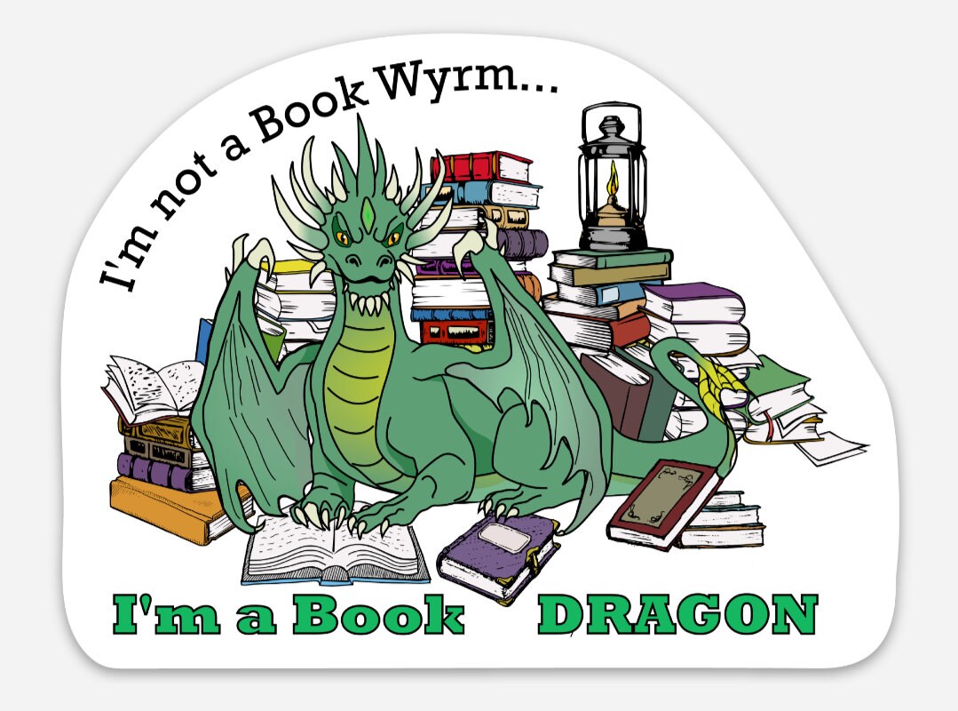 Book Dragon Tote Bag