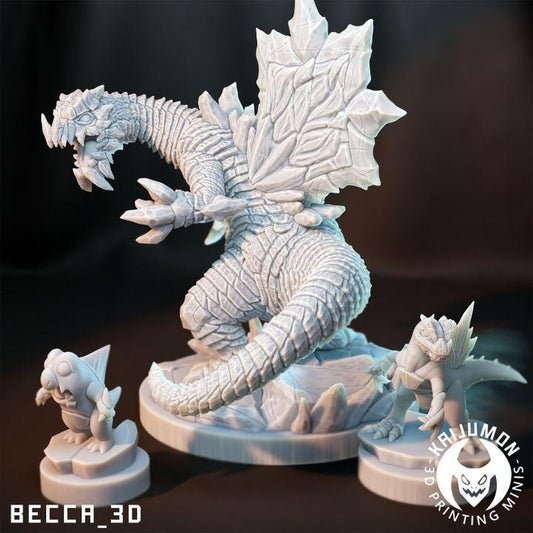 Kaijumon Icezilla Dragon