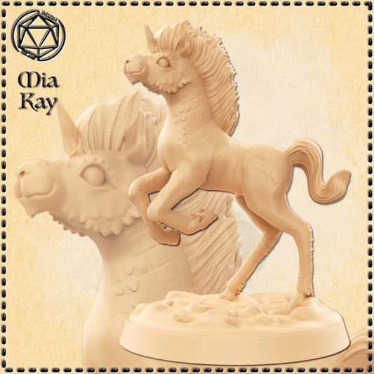 Baby Ki-Rin (Celestial Unicorn) and Adult Option