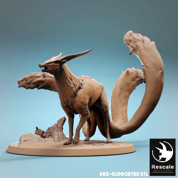 Kitsune Multi-Tailed Fox (3-Tail and 9-Tail Options)