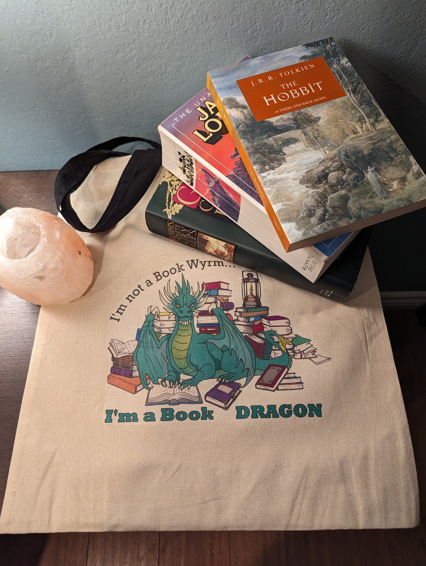 Book Dragon Tote Bag