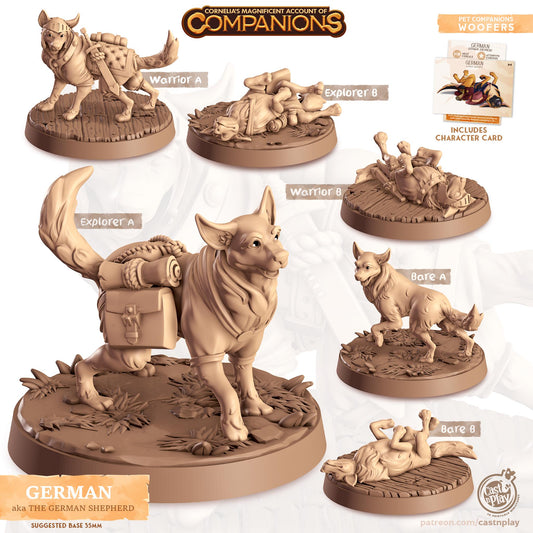 German Shepherd Dog - Multiple Poses with or without Gear