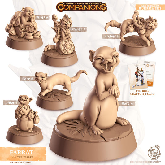 Ferret - Multiple Poses with or without Gear