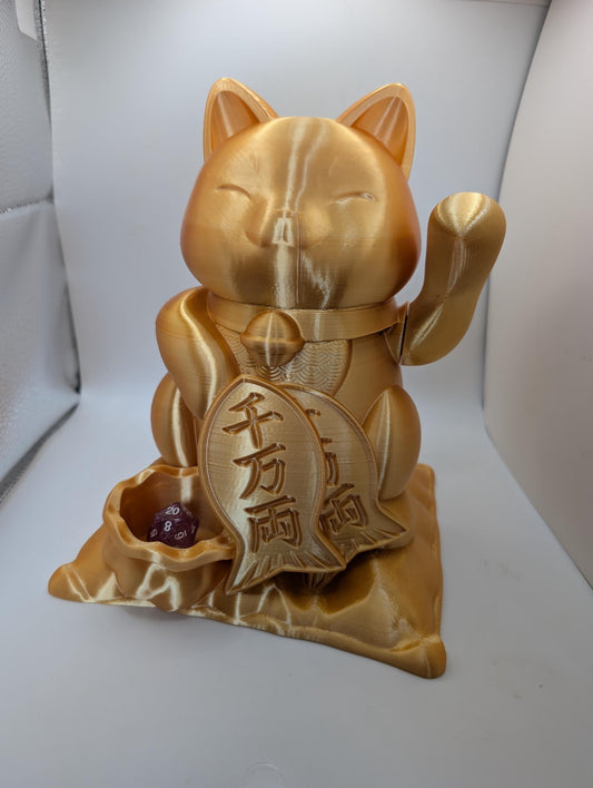 Lucky Cat Dispensing Dice Tower