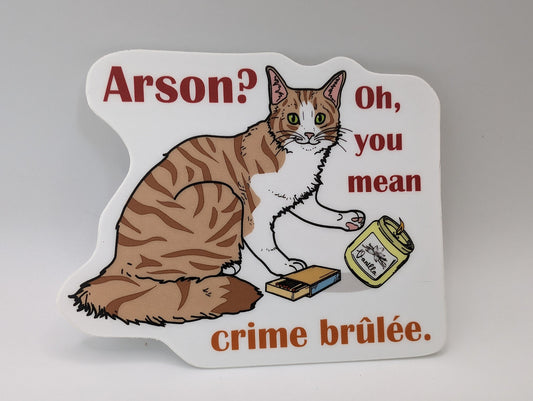 Crime Brulee Sticker