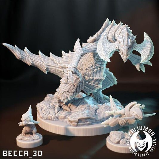Kaijumon Axe-Head Dragon