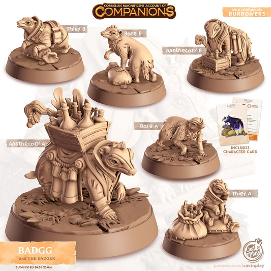 Badger - Multiple Poses with or without Gear
