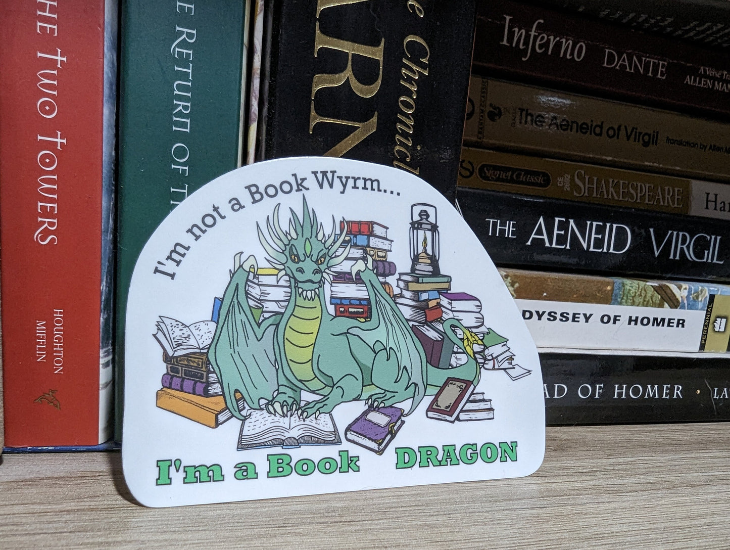 Book Dragon Sticker