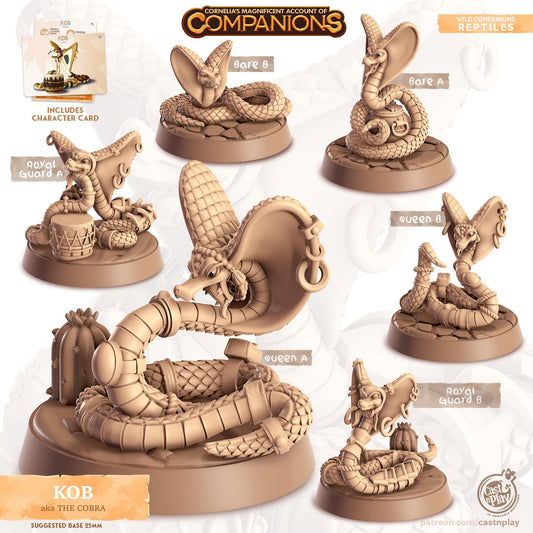 Cobra Snake - Multiple Poses with or without Gear