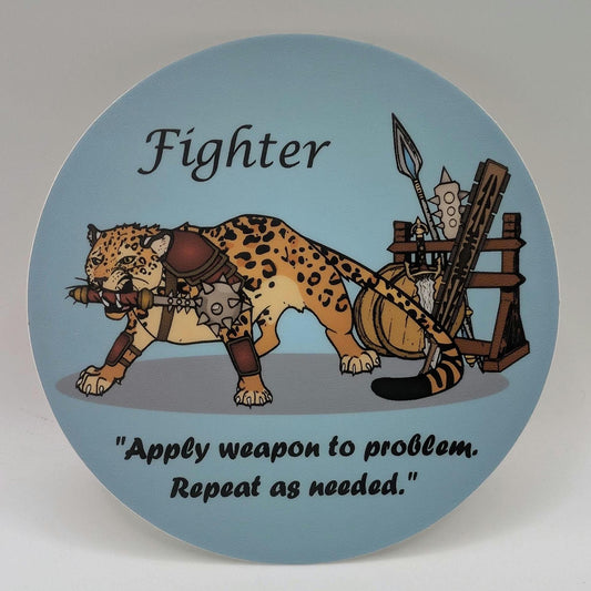 DnD - Fighter Sticker