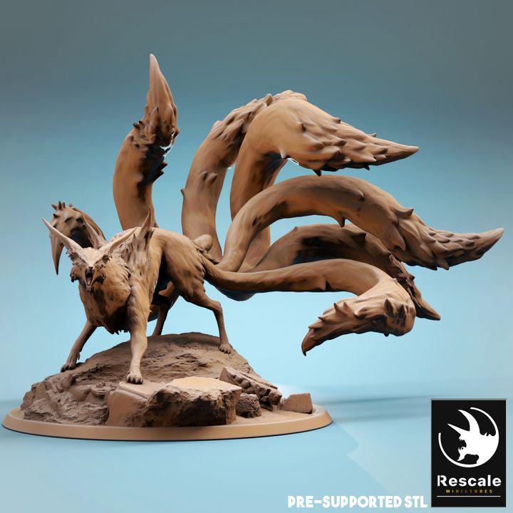 Kitsune Multi-Tailed Fox (3-Tail and 9-Tail Options)