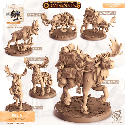 Moose - Multiple Poses with or without Gear