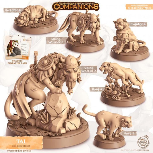 Tiger - Multiple Poses with or without Gear
